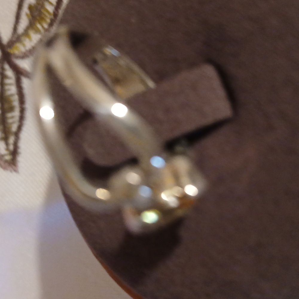 Heart-Shaped 925 Silver Size 7 Citrine Ring - Picture 4 of 7
